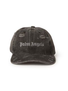 PALM ANGELS - 【23SS】デストロイ パームエンジェルスロゴ キャップ 