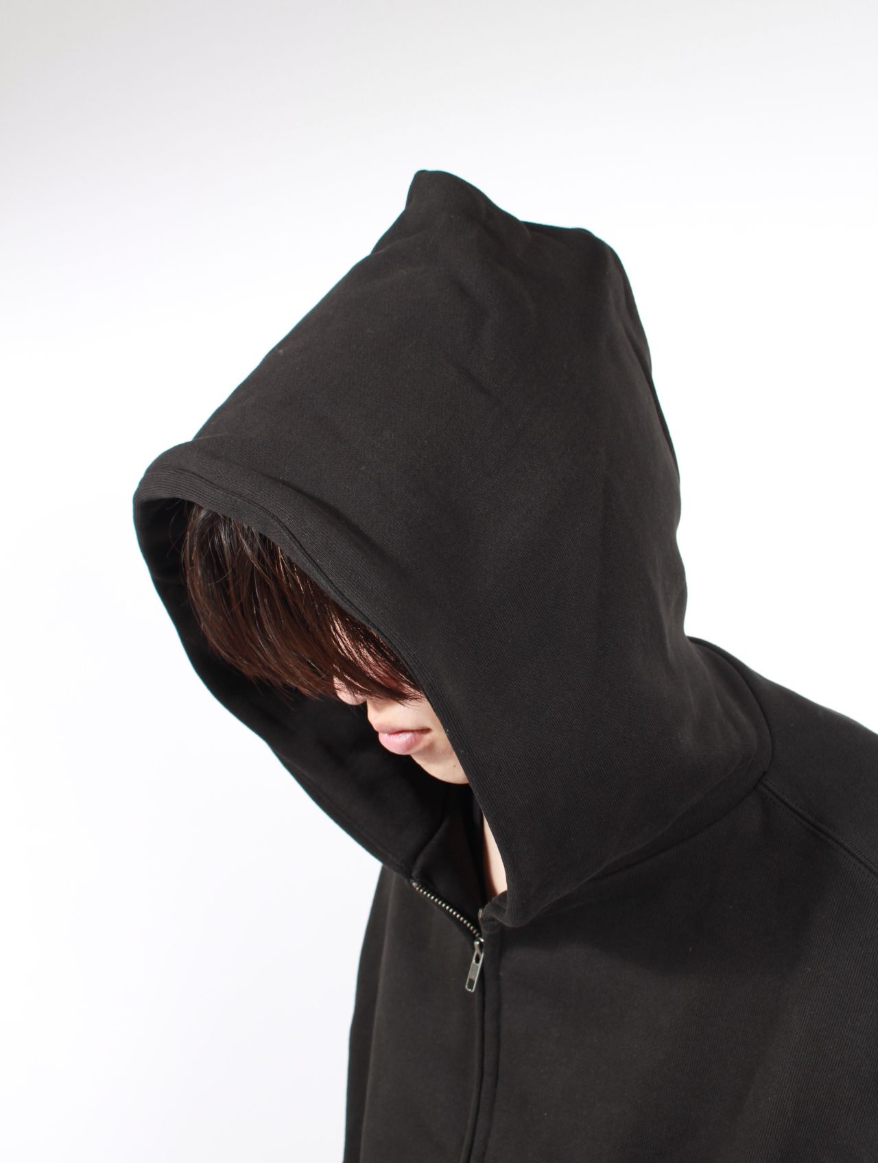 サーマル フード ジップアップ パーカー / THERMAL HOOD / BLACK(ブラック)