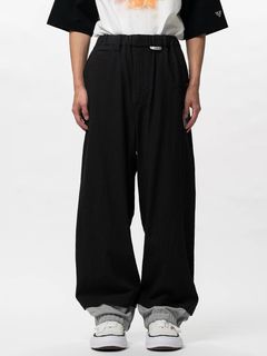 【26SS】ボトム レイヤード パンツ / BOTTOM LAYERD PT / ブラック