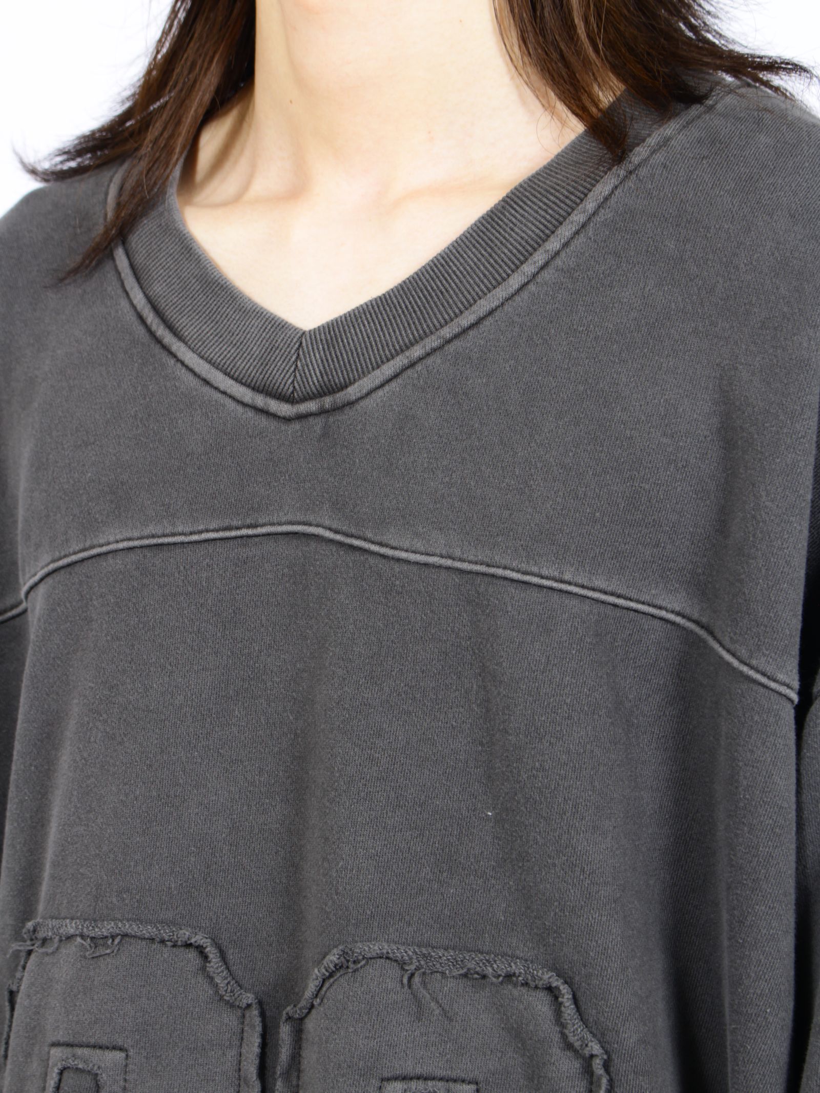 【26AW】 コットン ホッケー ジャージー チーム 長袖 プルオーバー / COTTON HOCKEY JERSEY'TEAM / ブラック