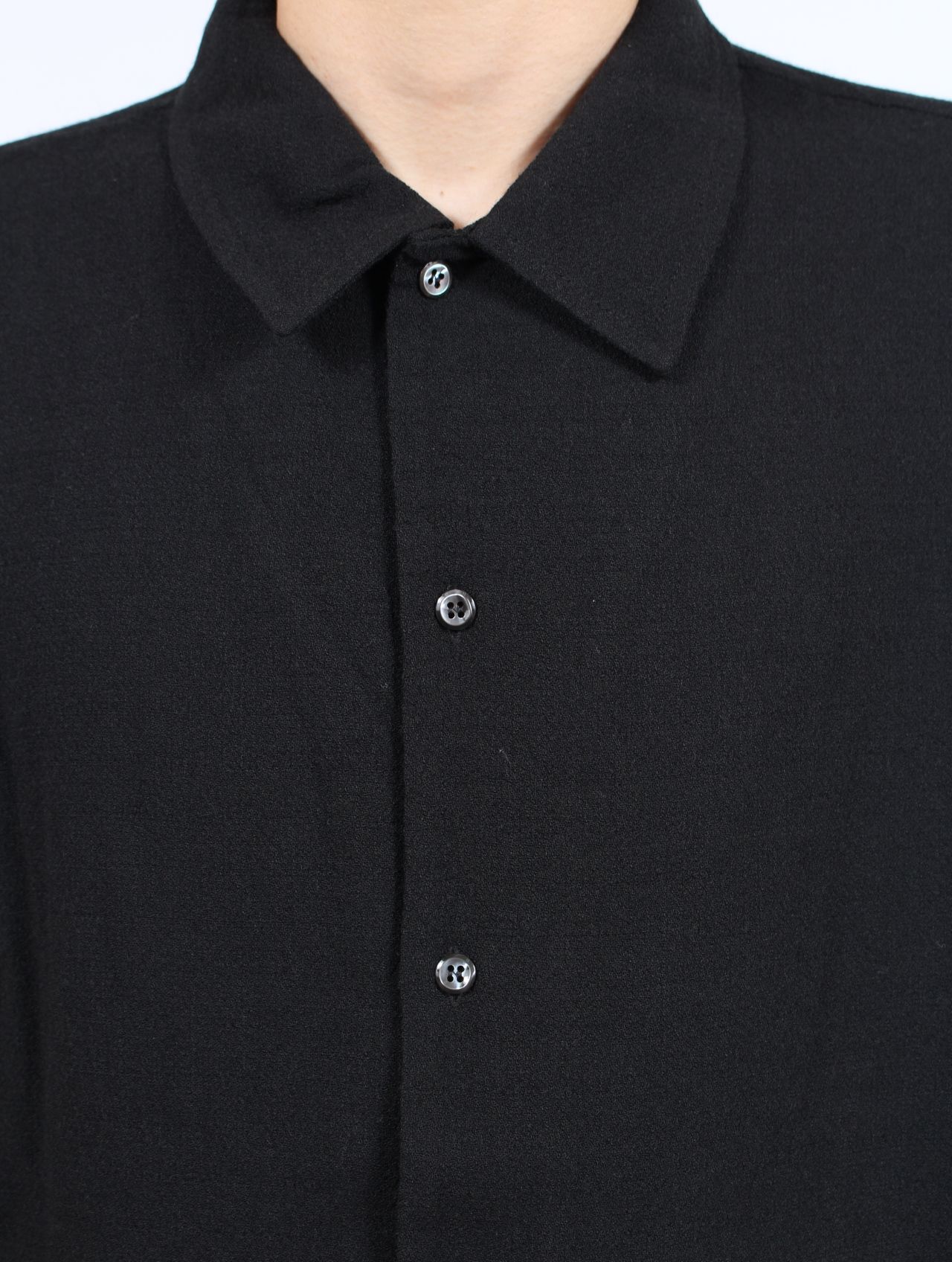 【25AW】定番 センス シャツ 長袖 / SENSE SHIRT / ブラック