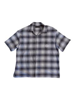 コットン フランネル ショート スリーブ プリンテッド シャツ / COTTON FLANNEL SHORT SLEEVE PRINTED SHIRT / ブラック