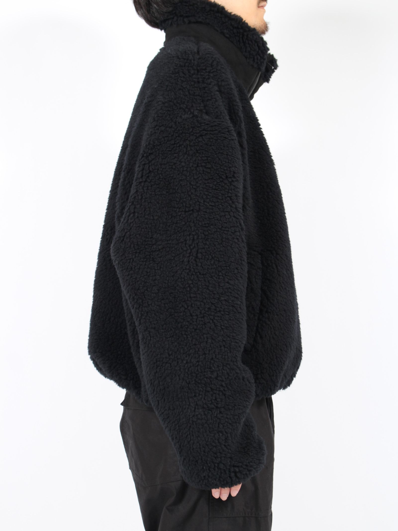 【24AW】2WAY ボア フリース ジャケット / 2WAY BOA FLEECE JK / ブラック