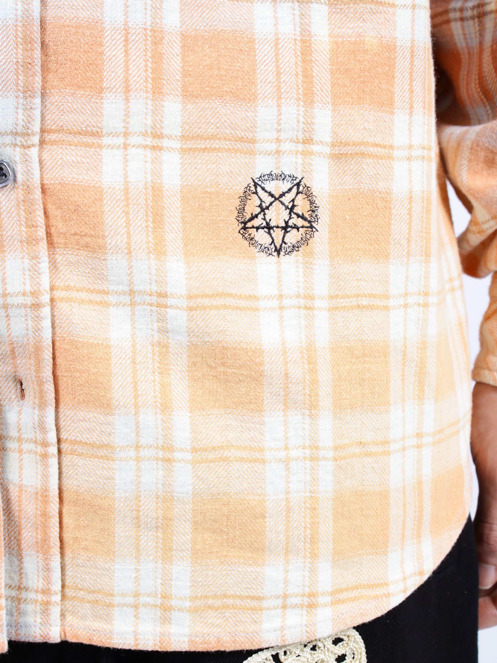 【26SS】コットン フランネル チェック ブリーチ シャツ / COTTON FLANNEL CHECK BLEACH SHIRT / レッド