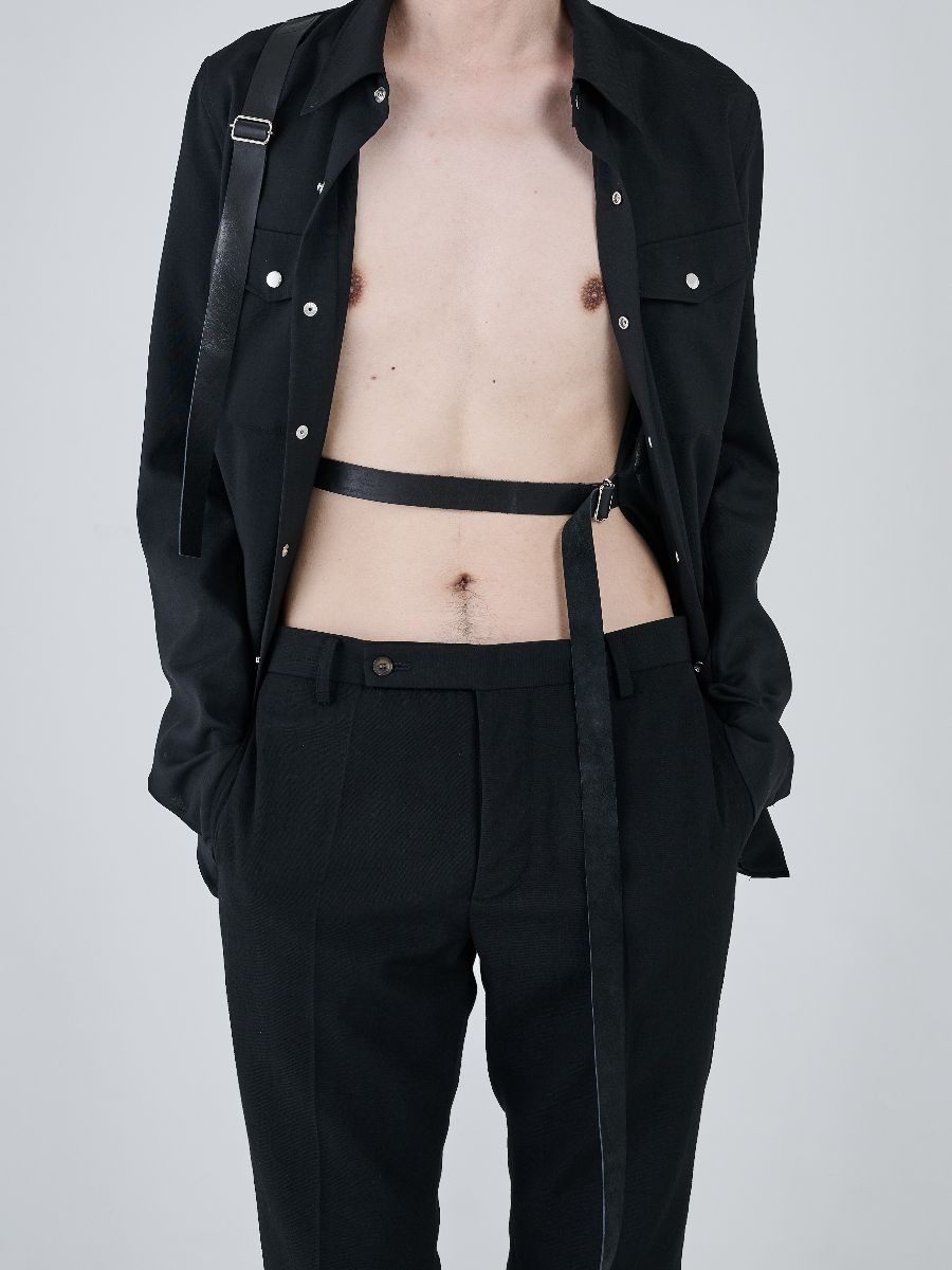 【27SS】 BONDAGE UTILITY SHIRT / ブラック