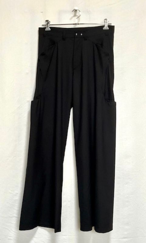 【26SS】6ポケット サブオンウール トラウザーズ スラックス / Sub Ong Wool TRS / ブラック