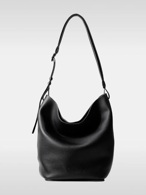 エッセンシャル デイリー レザー ホーボー ミディアム ショルダーバック / ESSENTIAL DAYILY LEATHER HOBO MEDIUM / ブラック
