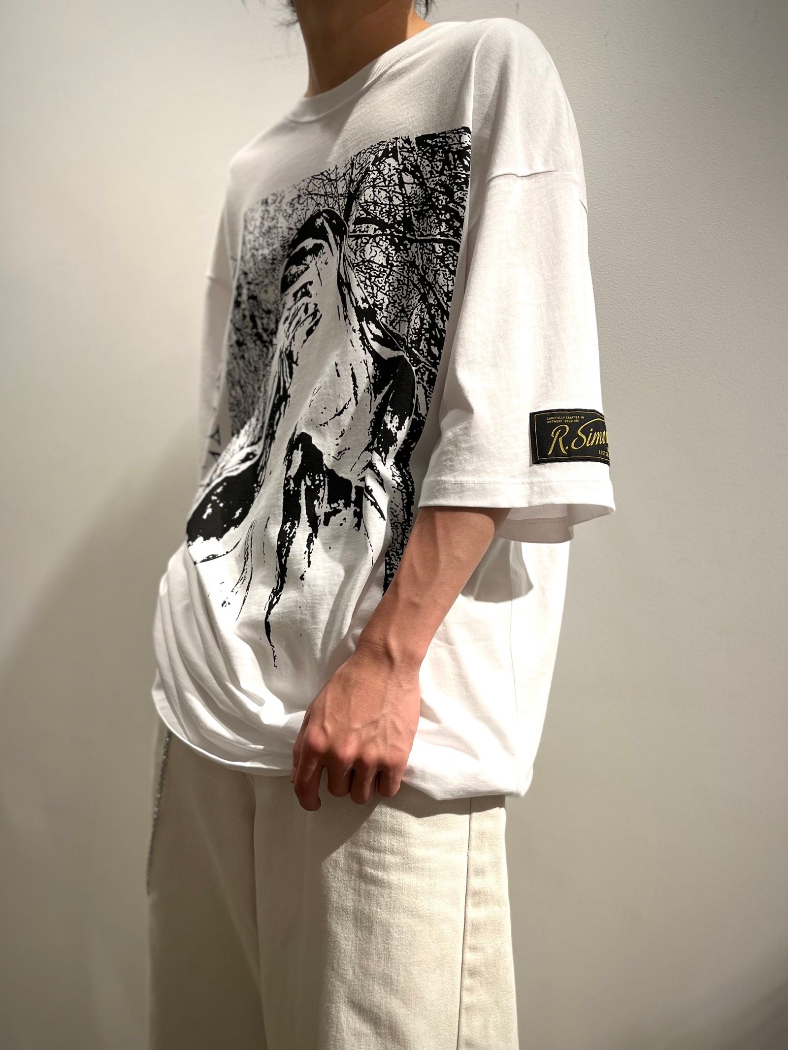 希少13SS RAF SIMONS サンセットスウェットTシャツ212N