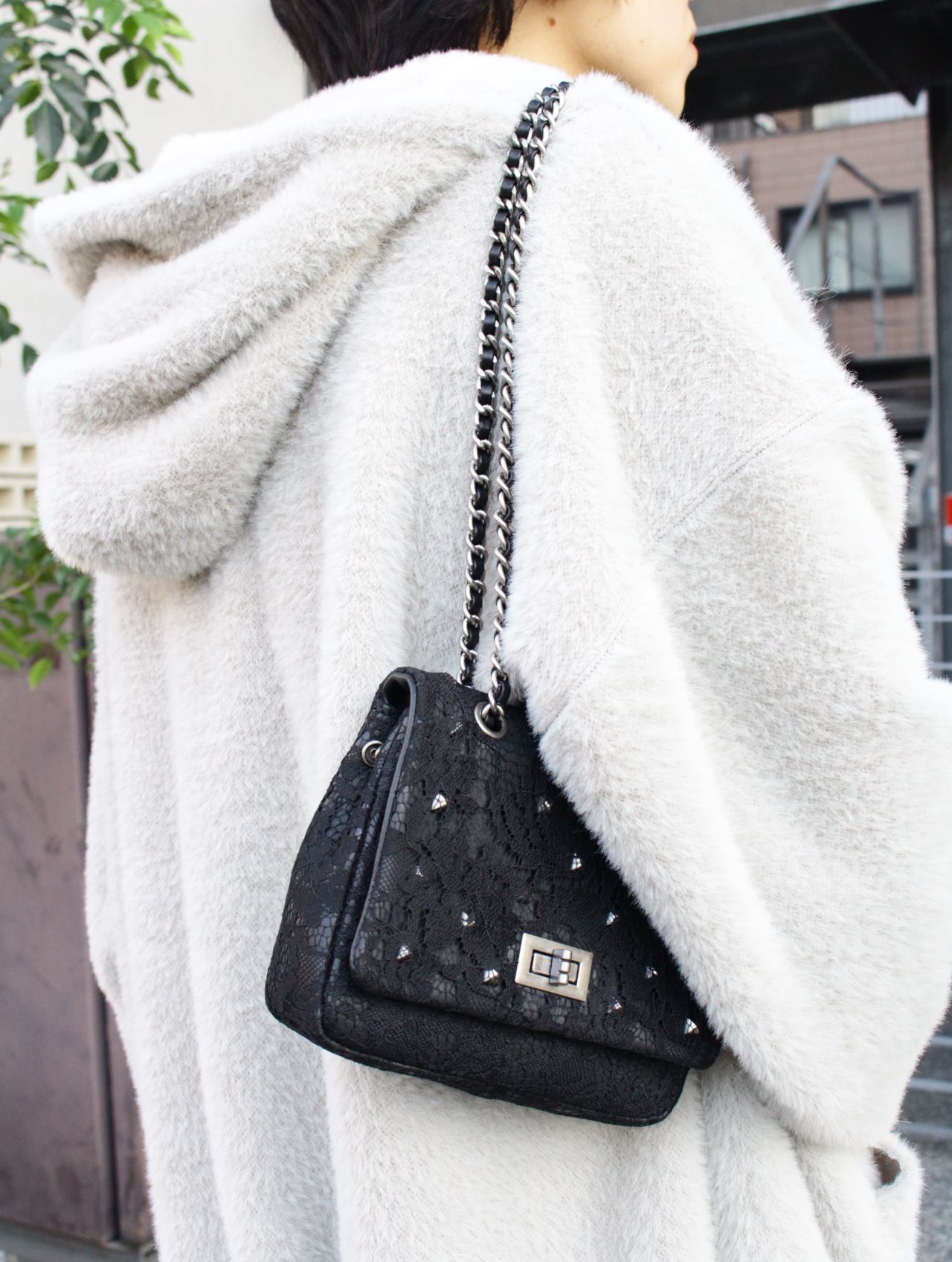 【25AW】エモーショナル ワールド コラボレーション スモール チェーン バッグ  /x EMOTIONAL WORLD SMALL CHAIN BAG / ブラック