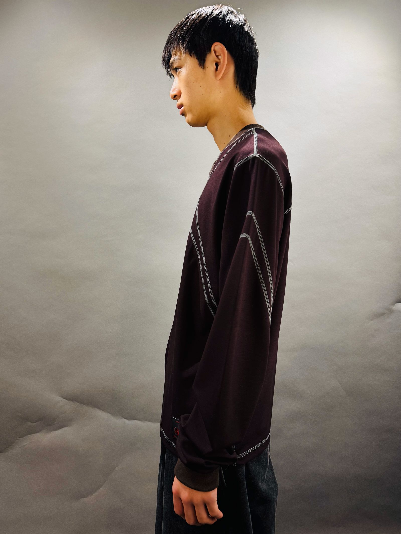 【25AW】ニュージャージー トップス 長袖 Tシャツ / NEW JERSEY TOPS / ブラウン