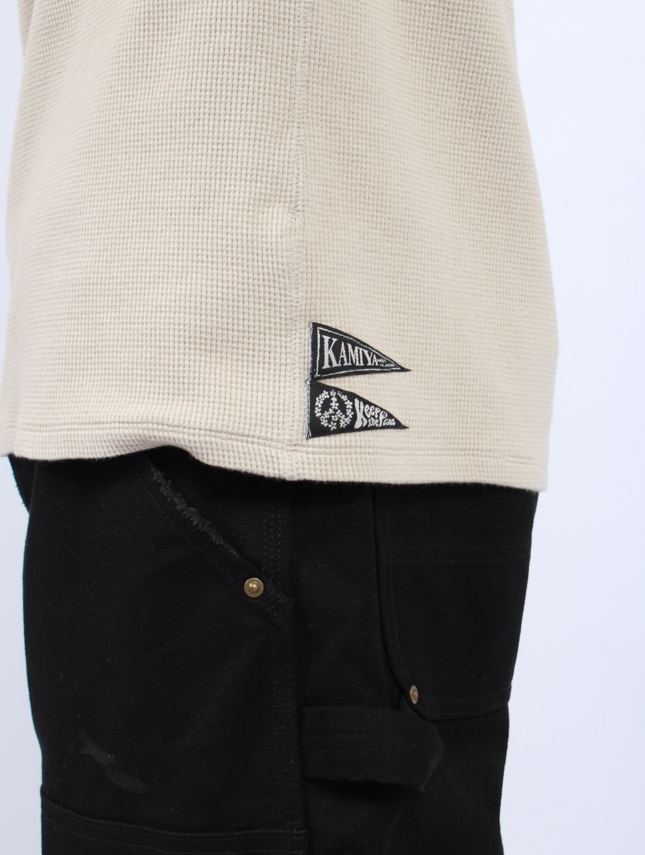 【極美品】#FR2GOLF ロングスリーブ ニットポロシャツ ベージュ Lサイズ 極美品】#FR2GOLF ロングスリーブ ニットポロシャツ ベージュ L