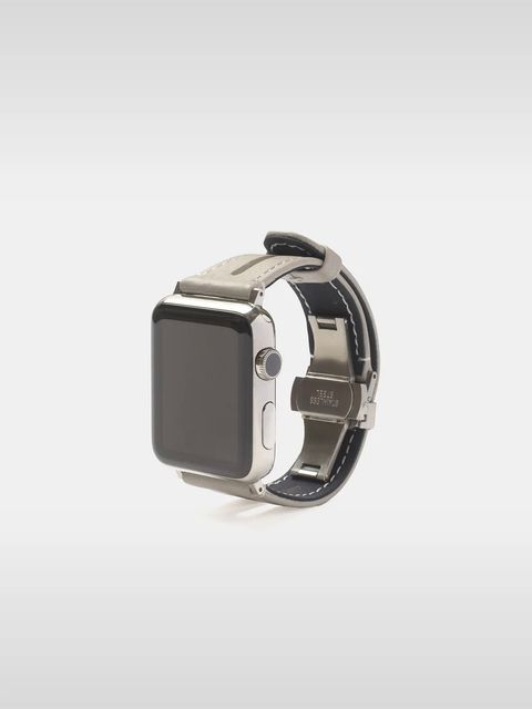 レザー ハイブリッド バンド Dバックル for Apple Watch / Apple Watch BAND D BUCKLE / ホワイトベージュ