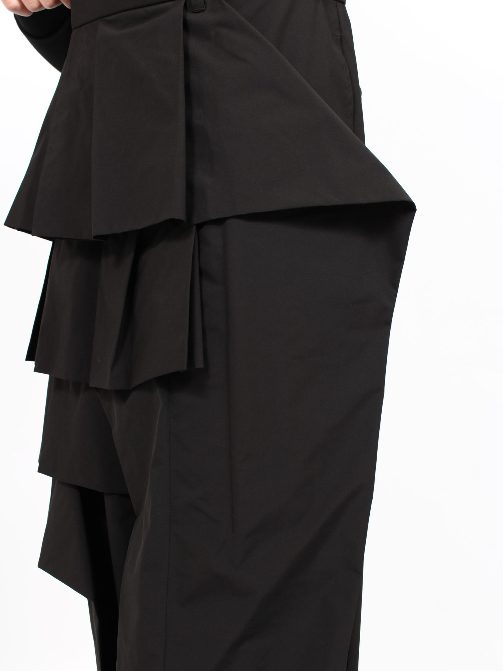 TAAKK 24SS フリルパンツ サイズ1 TAAKK / RUFFLE PANTS (BLACK)