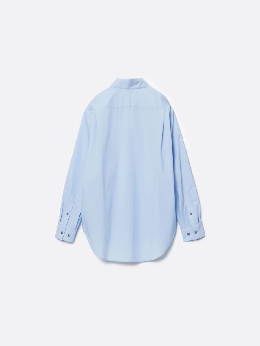 【26AW】 レギュラー フィット タブ カラー シャツ / REGULAR FIT TAB COLLAR SHIRT / SAX BLUE ST ( ブルー )