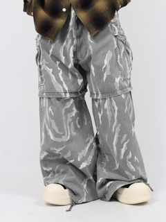 【24AW】カモフラージュ ウォッシュ カーゴパンツ / CAMOFULAGE WASH CARGO PANTS / ホワイト