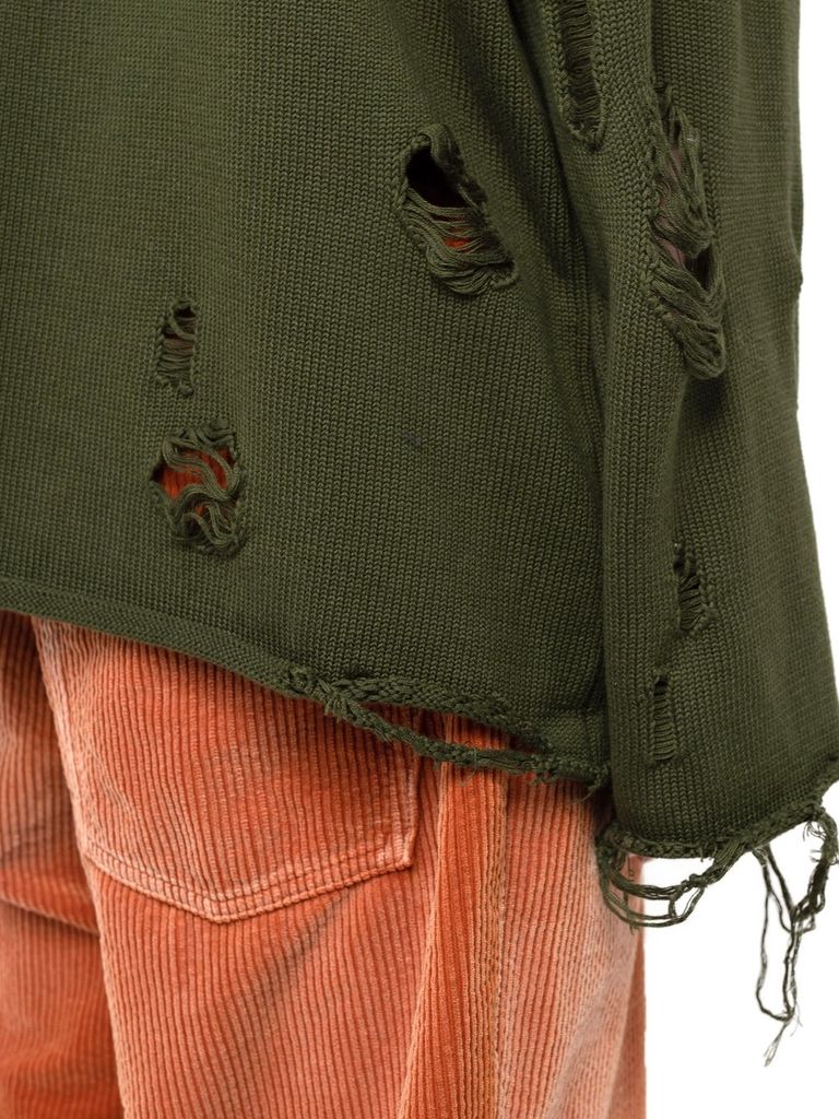 KAMIYA - 【23AW】ダメージ加工 USA ニット / DESTROYED KNIT LST 