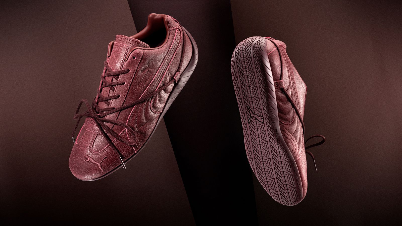 【BLACKPINK ブラックピンク ロゼコラボ】 スピードキャット スニーカー / SPEEDCAT VTG BURGUNDY X ROSE / 01 BURGUNDY-AUBE ( レッド )