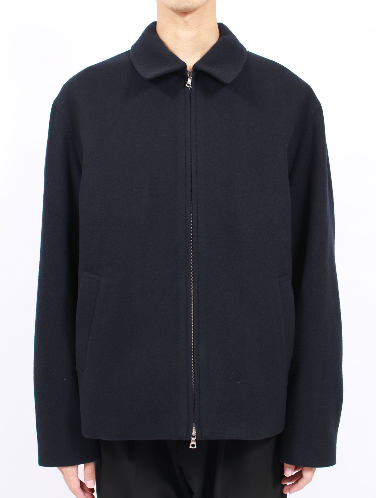 【25AW】ゼン モッサー ウール ブルゾン / ZEN MOSSER WOOL BLOUSON / ダークネイビー