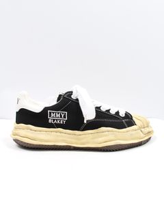 "ブレイキー"キャンバス ダイド ソール ローカット スニーカー / BLAKEY DYED SOLE CANVAS LOW-TOP SNEAKER / ブラック