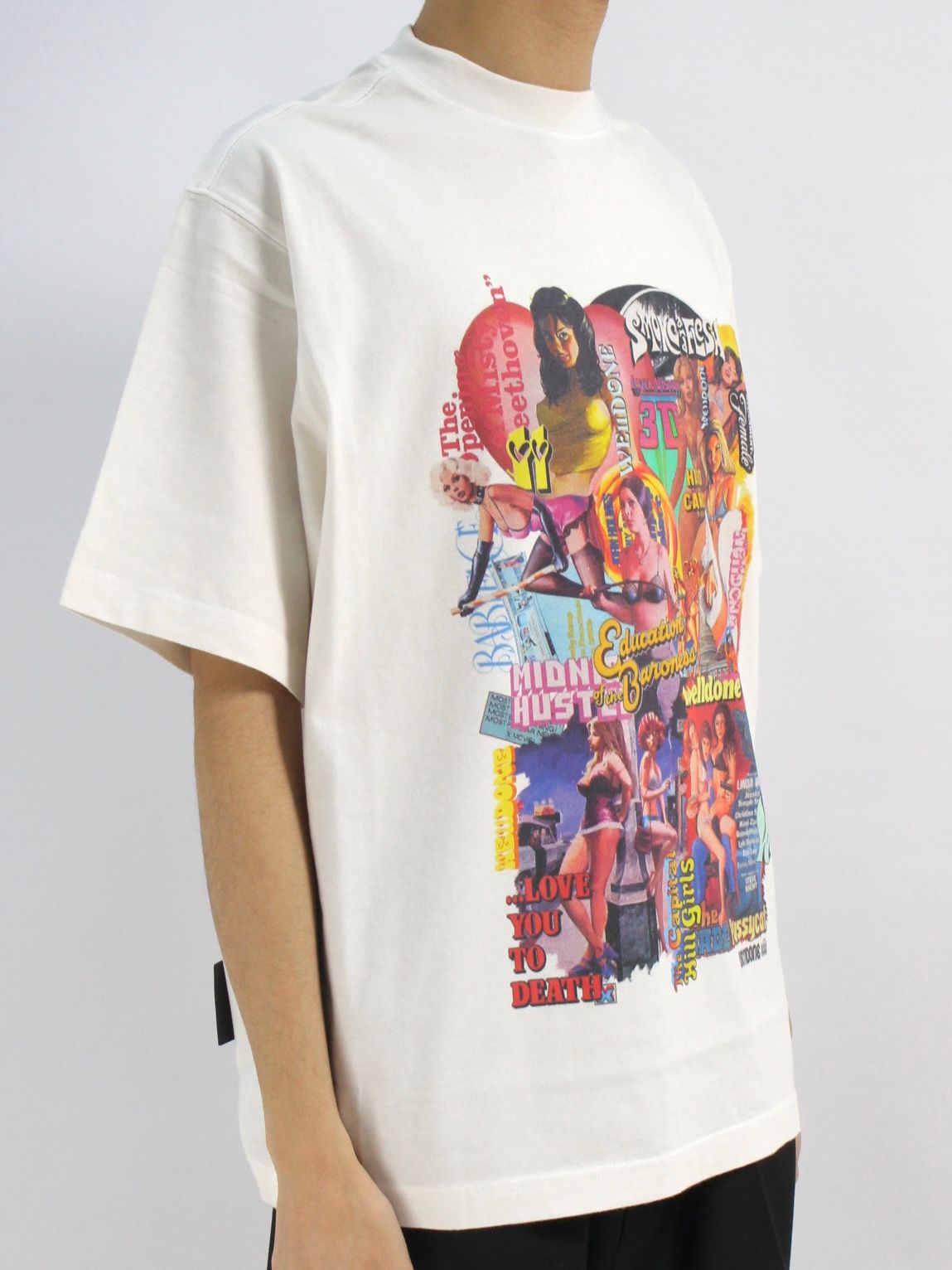 【22SS】プルオーバー ムービーTシャツ / NEW MOVIE COLLAGE T-SHIRT / ホワイト - XS - ホワイト
