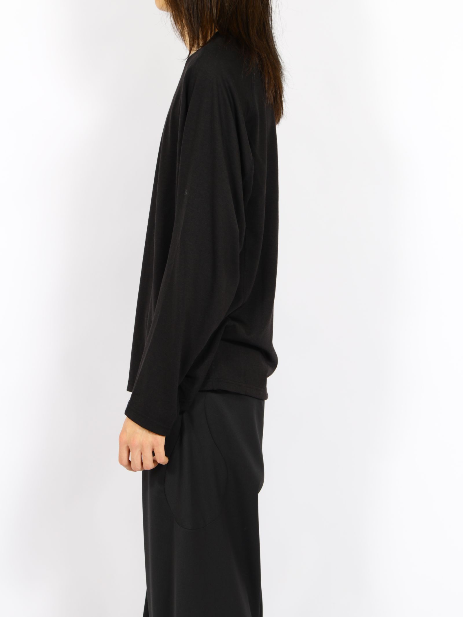 【26AW】ロングスリーブ Tシャツ ウール / LONG SLEEVE T-SHIRTS WOOL / ブラック