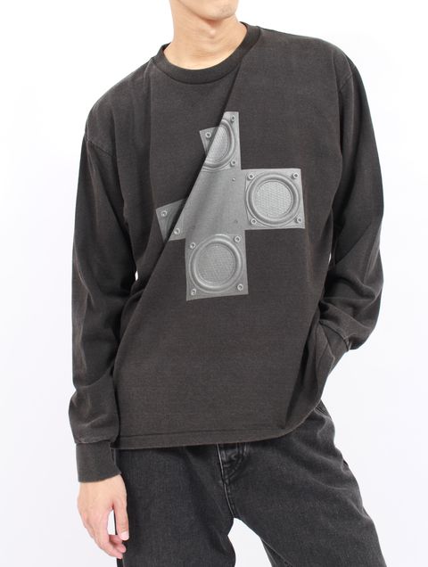 【25AW】スピーカー グラフィック ロングスリーブ 長袖 カットソー / SPEAKER LONGSLEEVE / ブラック