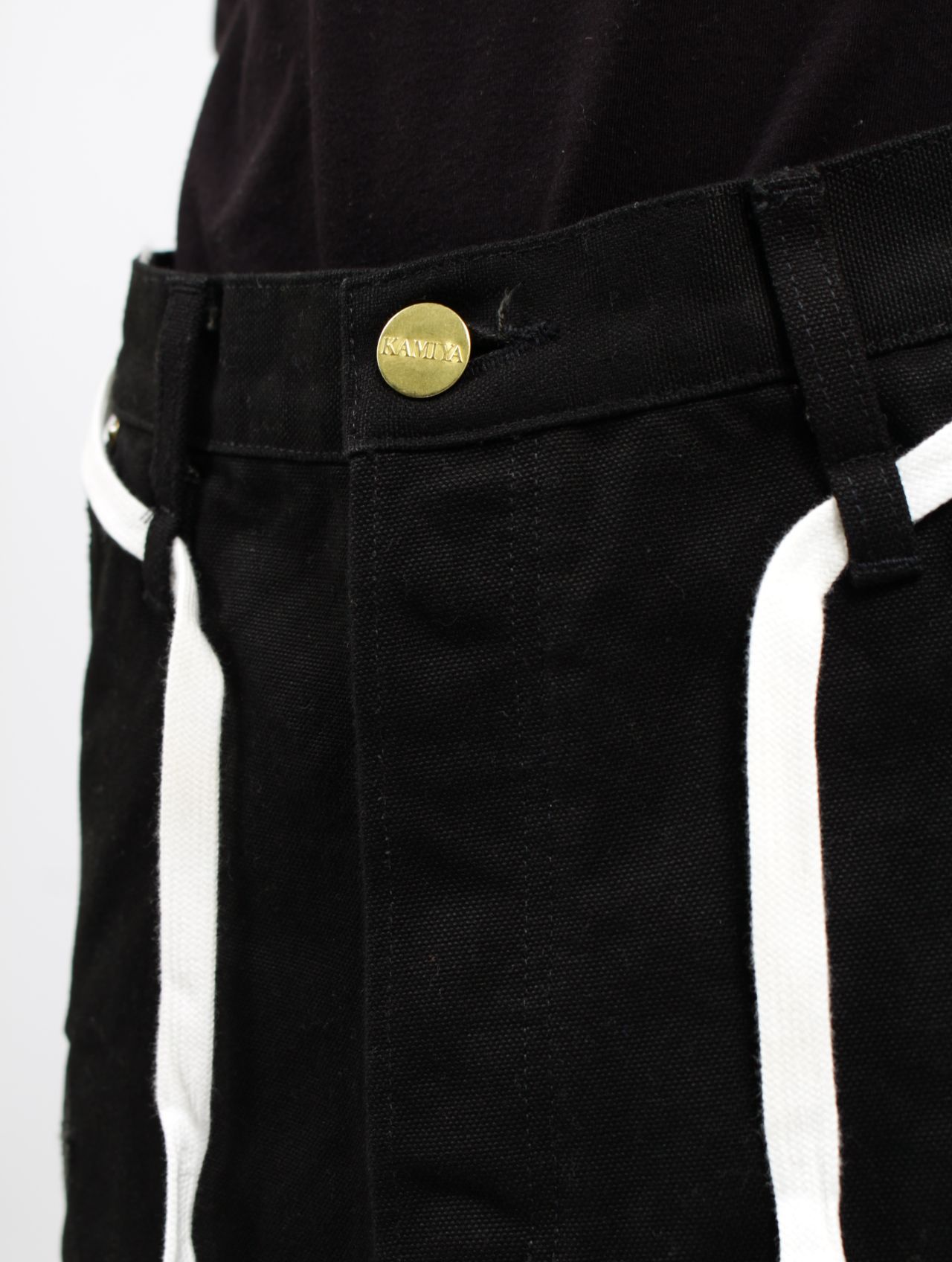 【25SS】ボロダック ペインター ラップスカート / BORO DUCK PAINTER WRAP SKIRT / ブラック