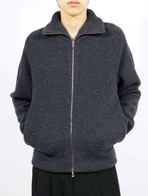 【25AW】ドライビング ニット ブルゾン / DRIVING KNIT BLOUSON / ヘザーグレー