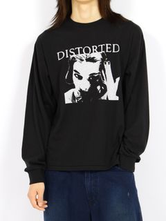 【26AW】ディストーテッド・ガール・ロングスリーブ・ティーシャツ/ "DISTORTED Girl" L/S T-shirt / ブラック