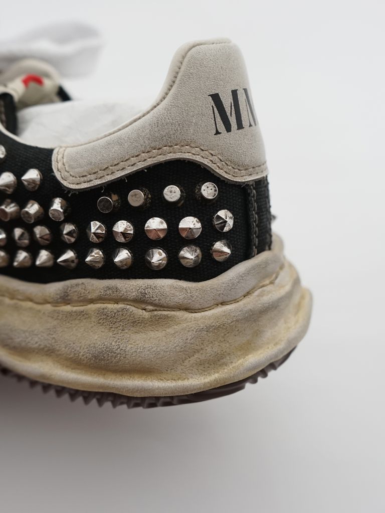 "ブレイキー"キャンバス スタッズ ローカット スニーカー / BLAKEY OG SOLE STUDDED CANVAS LOW-TOP SNEAKE / ブラック