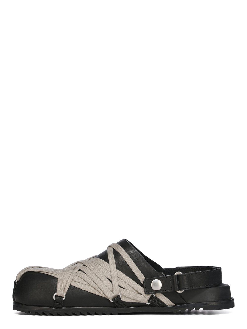 【RICK OWENS】グラノーラレザーミュール サンダル RICK OWENS - 【25SS】メガレース ミュール グラノーラ