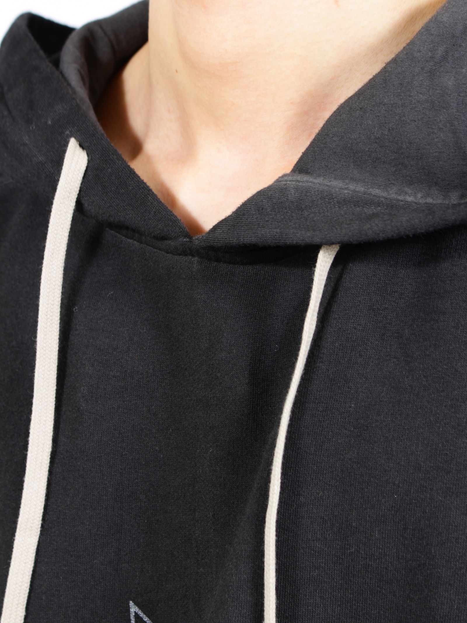 【26AW】 オーバーサイズド フーディー ペンタグラム パーカー / OVERSIZED HOODIE / フェード ブラック / シルバー