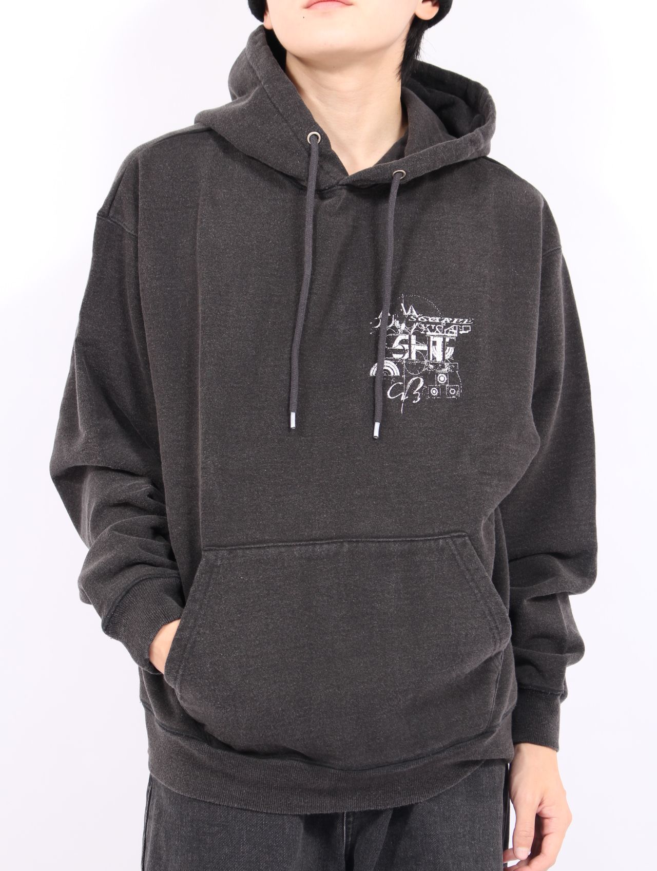 【25AW】グラフィック フーディー パーカー / GRAPHIC HOODIE / ブラック