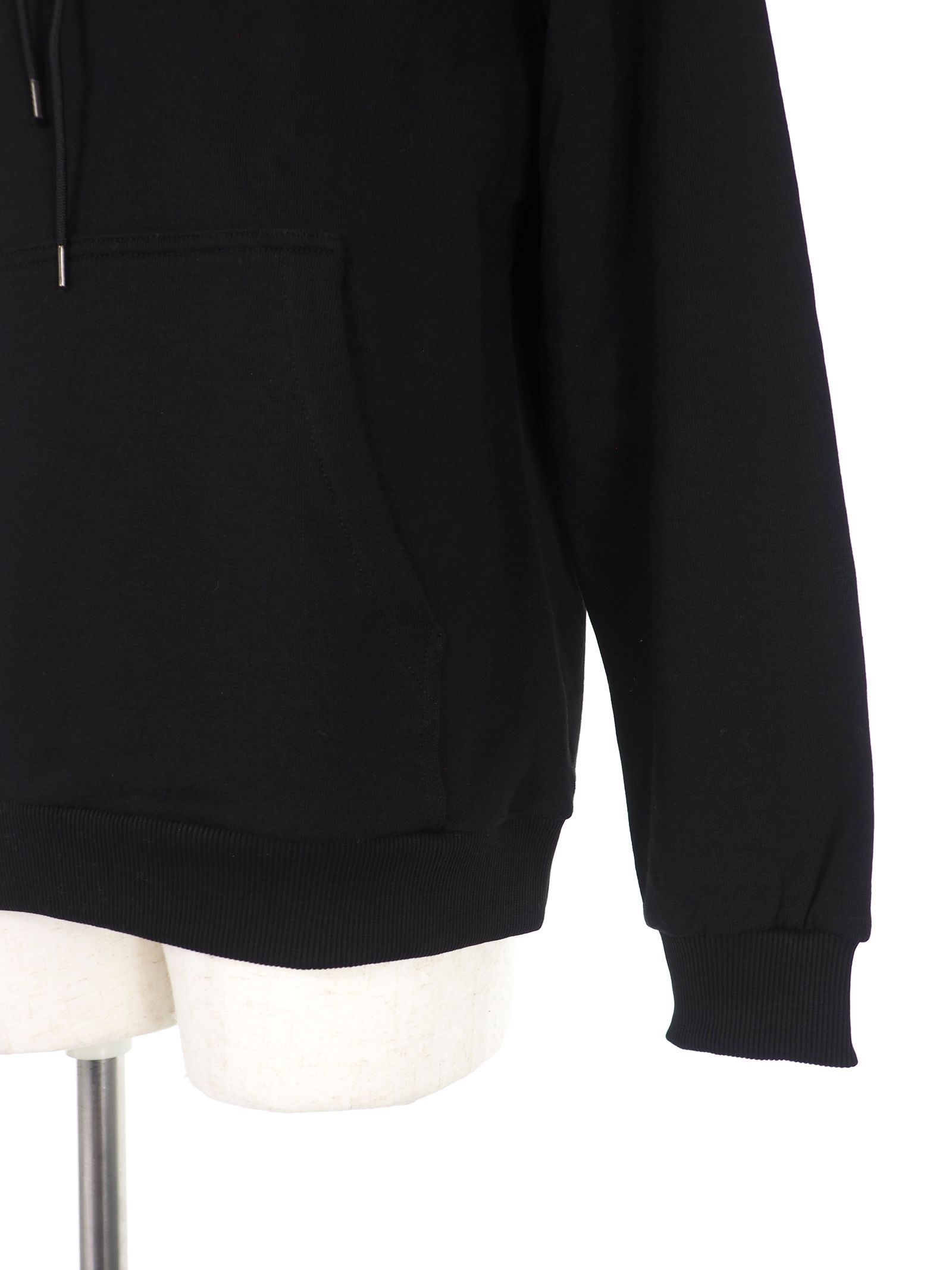 【20AW】フードロゴ刺繍 オーバーサイズパーカー / SELF MADE ICONIC HOODIE / ブラック × オレンジ