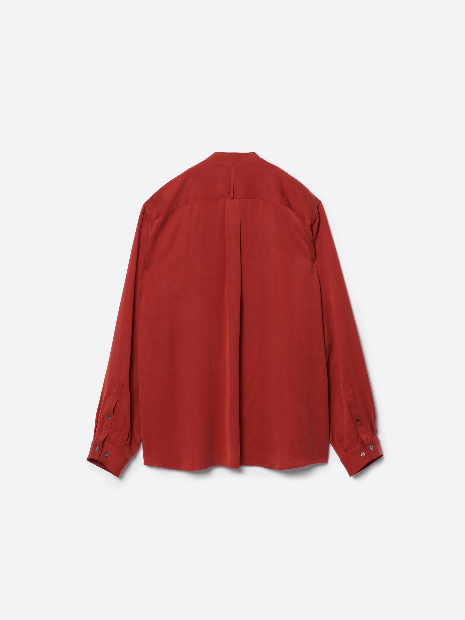 【26AW】Vネック ボウタイ ブラウス / V-NECK BOW TIE BLOUSE .16 / OXBLOOD(ブラッド)