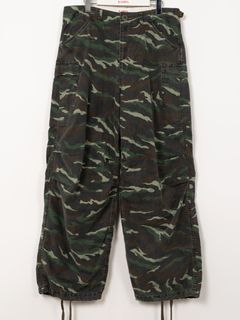 【25SS】カモフラージュ ウォッシュ カーゴパンツ / CAMOUFLAGE WASH CARGO PANTS / カーキ