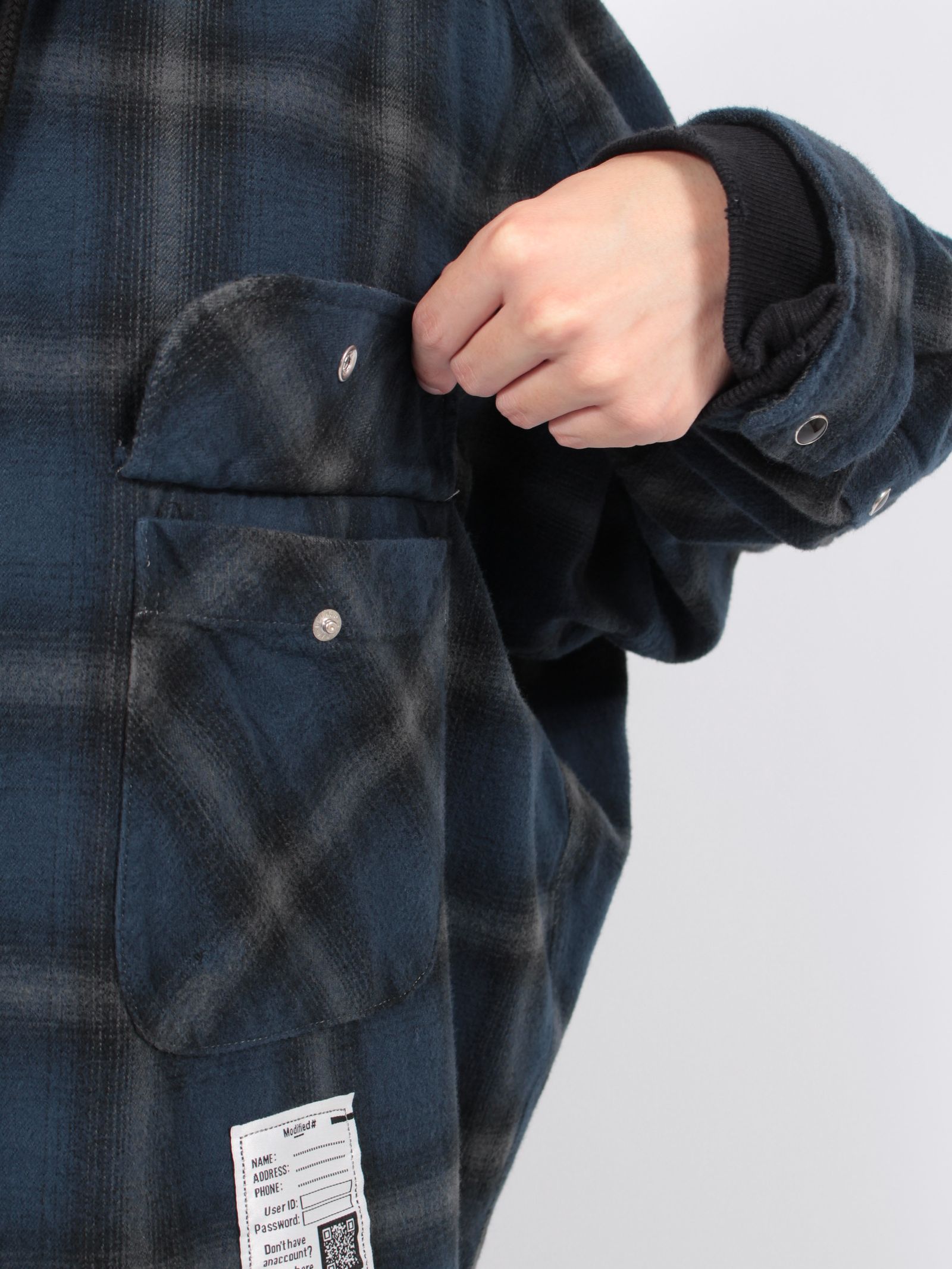 【24AW】スウェット パーカー ロングスリーブ シャツ / SWEAT HOODIE L/S SH / ブルー