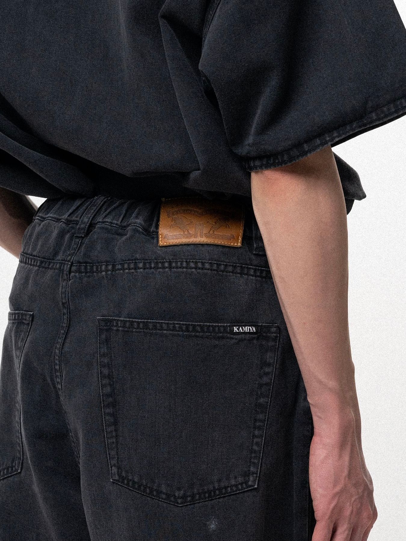 【26SS】テンセル デニム ワイド パンツ / TENCEL DENIM WIDE DENIM PANTS / ブラック