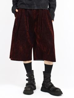 【26SS】 カバード デニム ショート トラウザー / COVERD DENIM SHORT TROUSERS / ブラウン