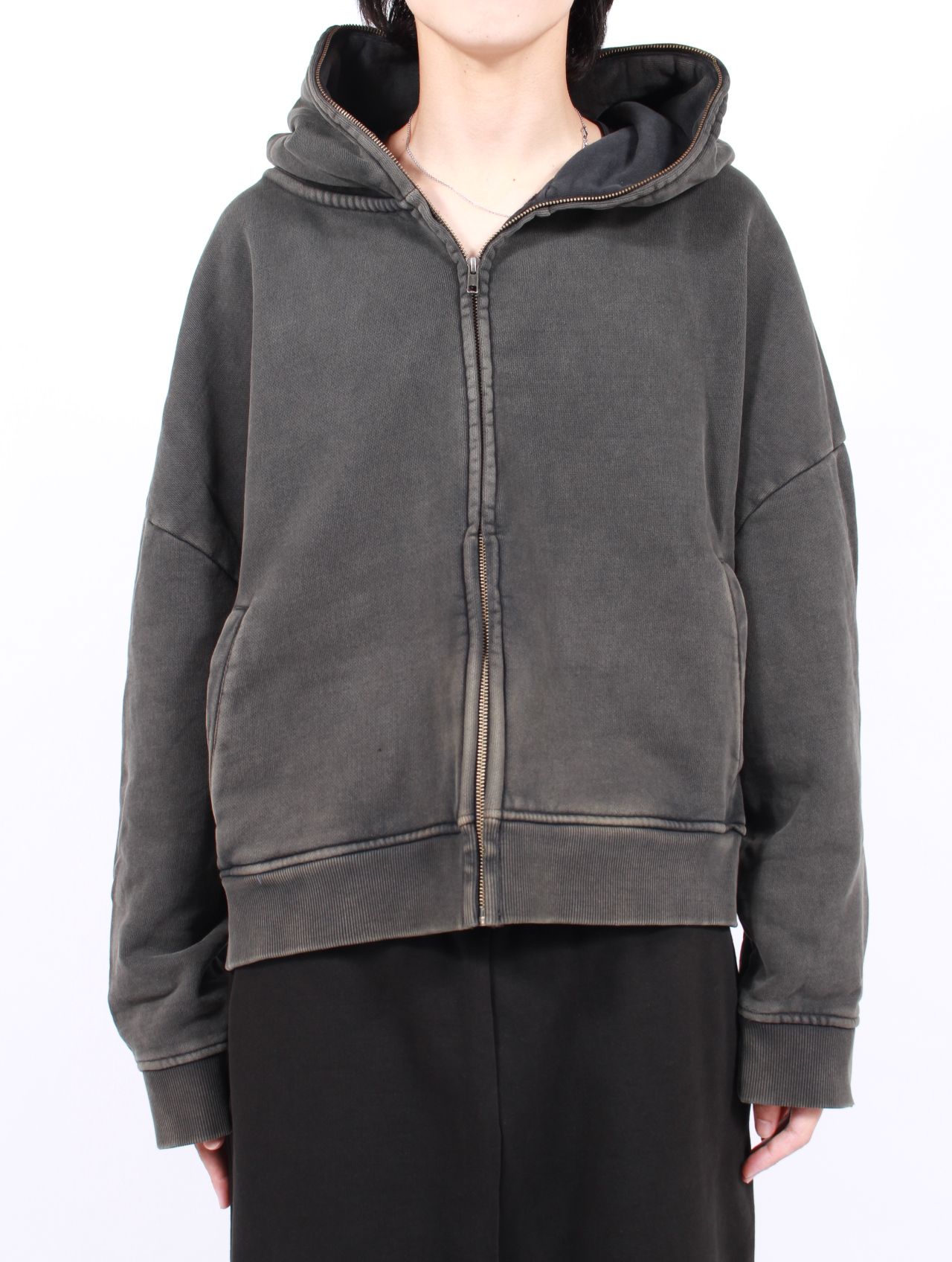 エターナル ジップアップ フーディー パーカー / ETERNAL ZIP / WASHED BLACK （ウォッシュブラック）
