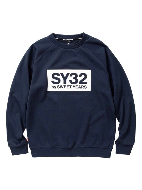 SY32 by SWEET YEARS - ボックスロゴ クルーネック スウェットシャツ