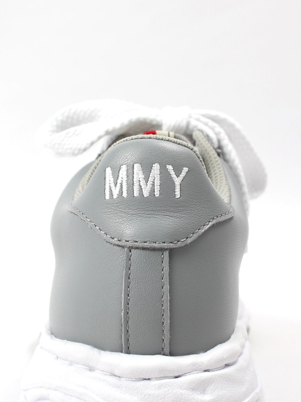 "ウェイン" レザー ローカット スニーカー / WAYNE OG Sole Leather Low-top Sneaker / グレー × ホワイト
