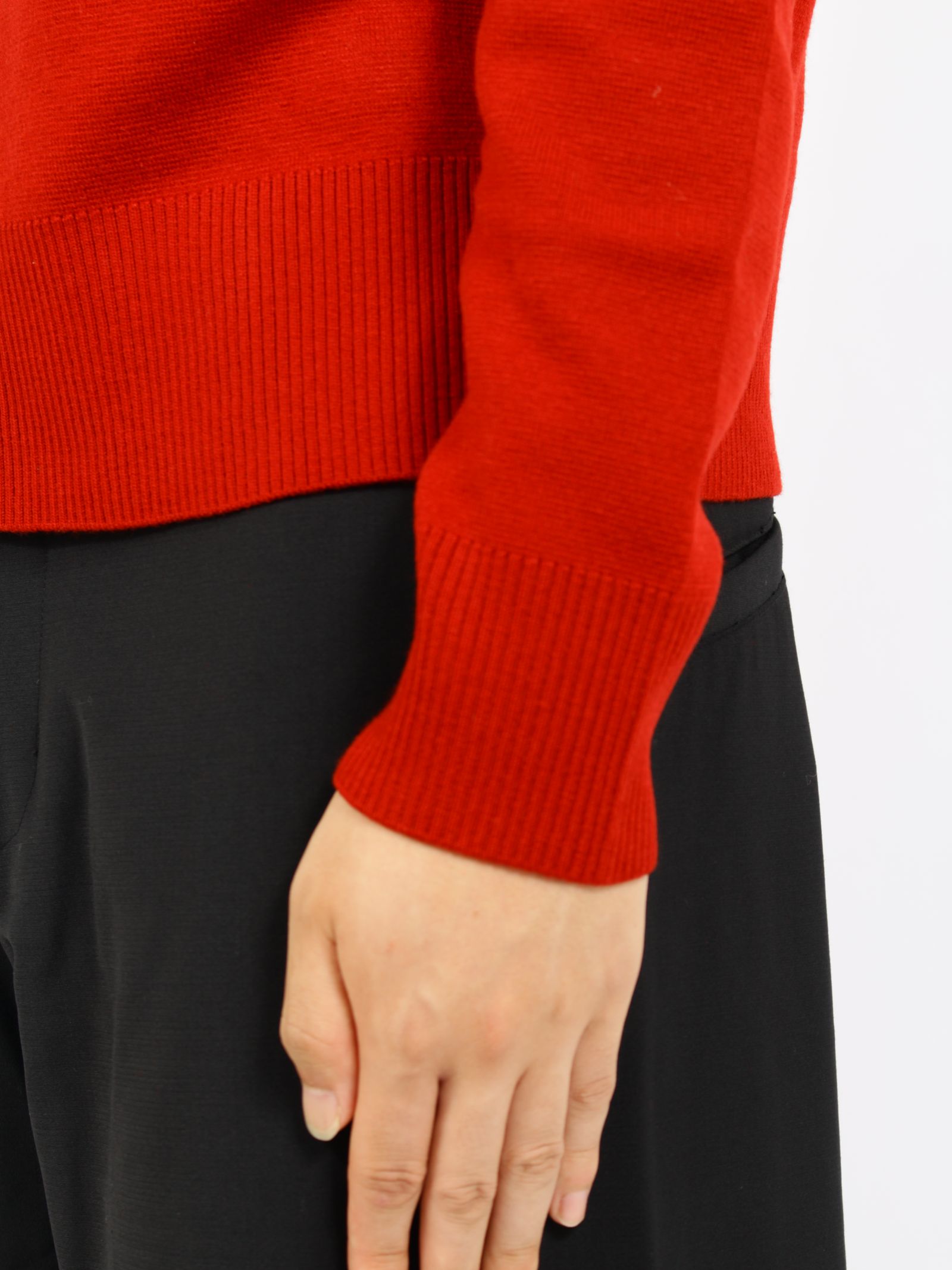 ニット ジップアップ ジャケット / KNIT ZIP UP JACKET / チェリー