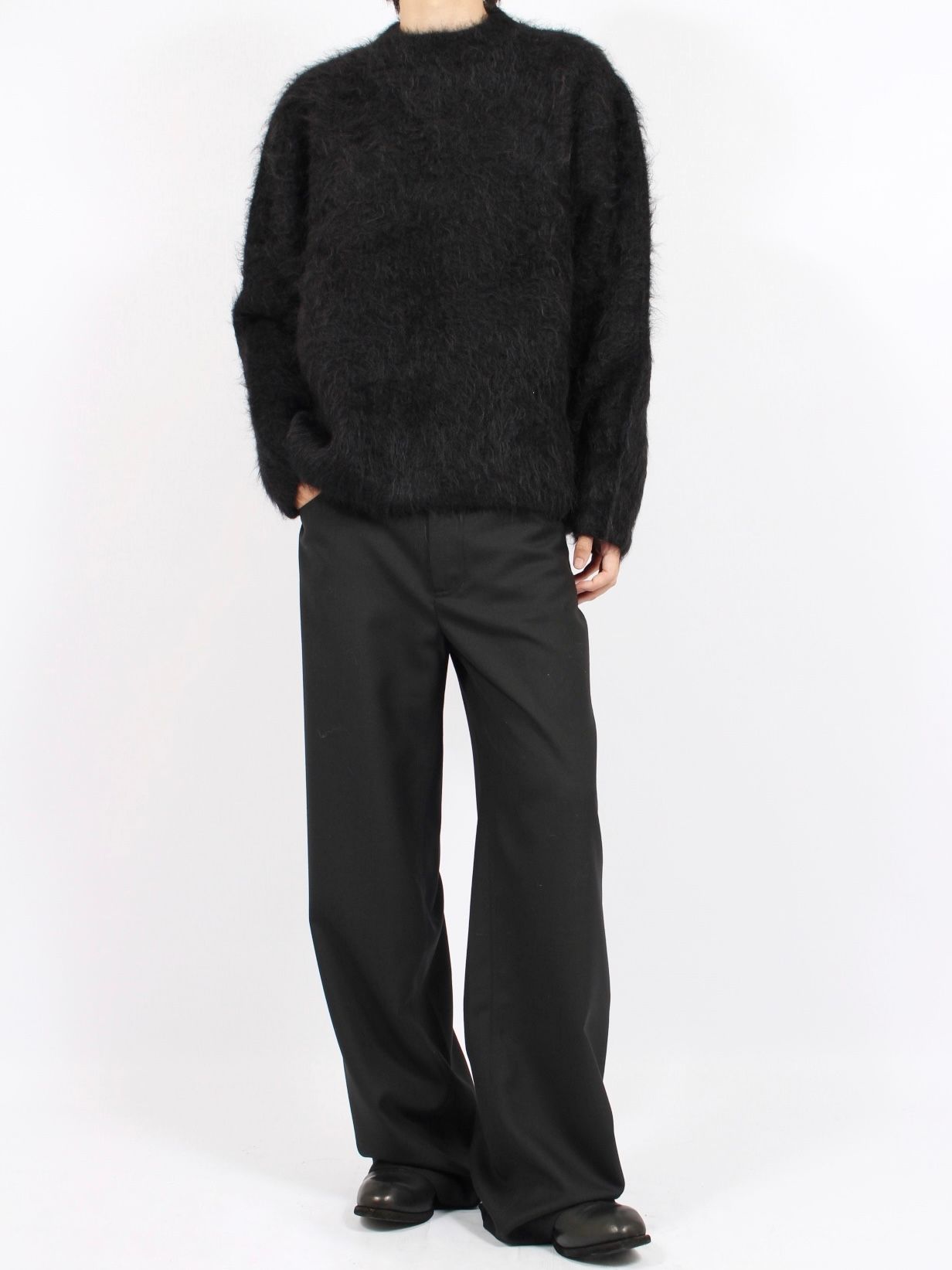 【25AW】 ハル セーター アルパカ ニット / HARU SWEATER / ブラック