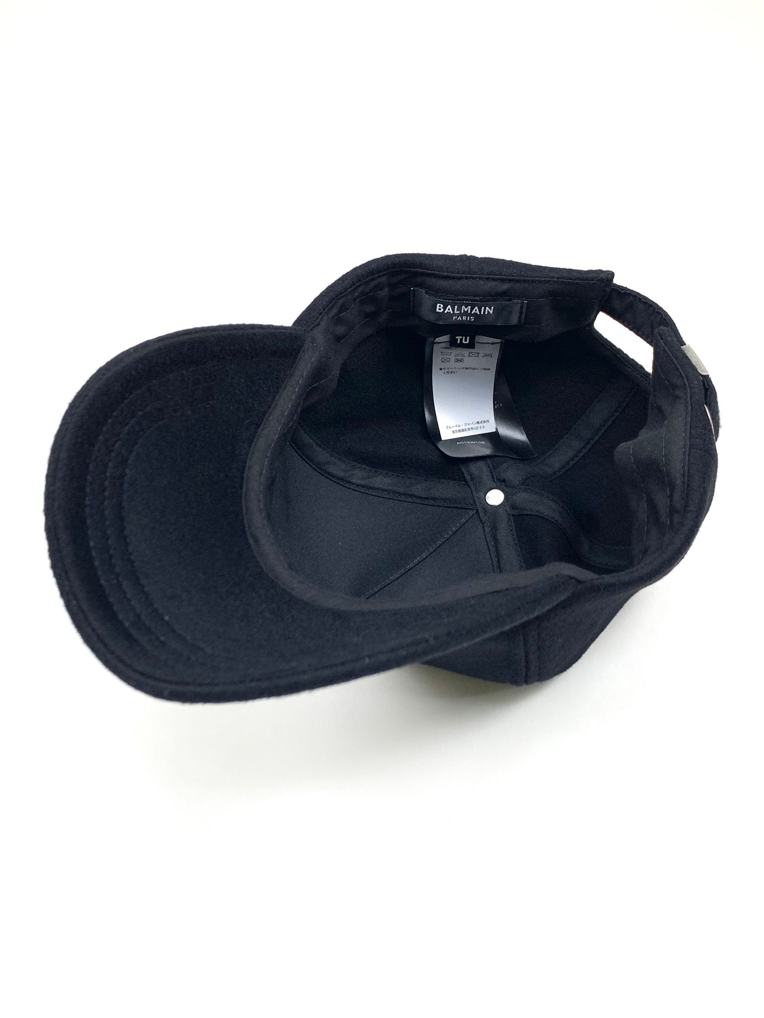 BALMAIN - エンボスロゴ ウール キャップ BH2 ACC CAP WOOL