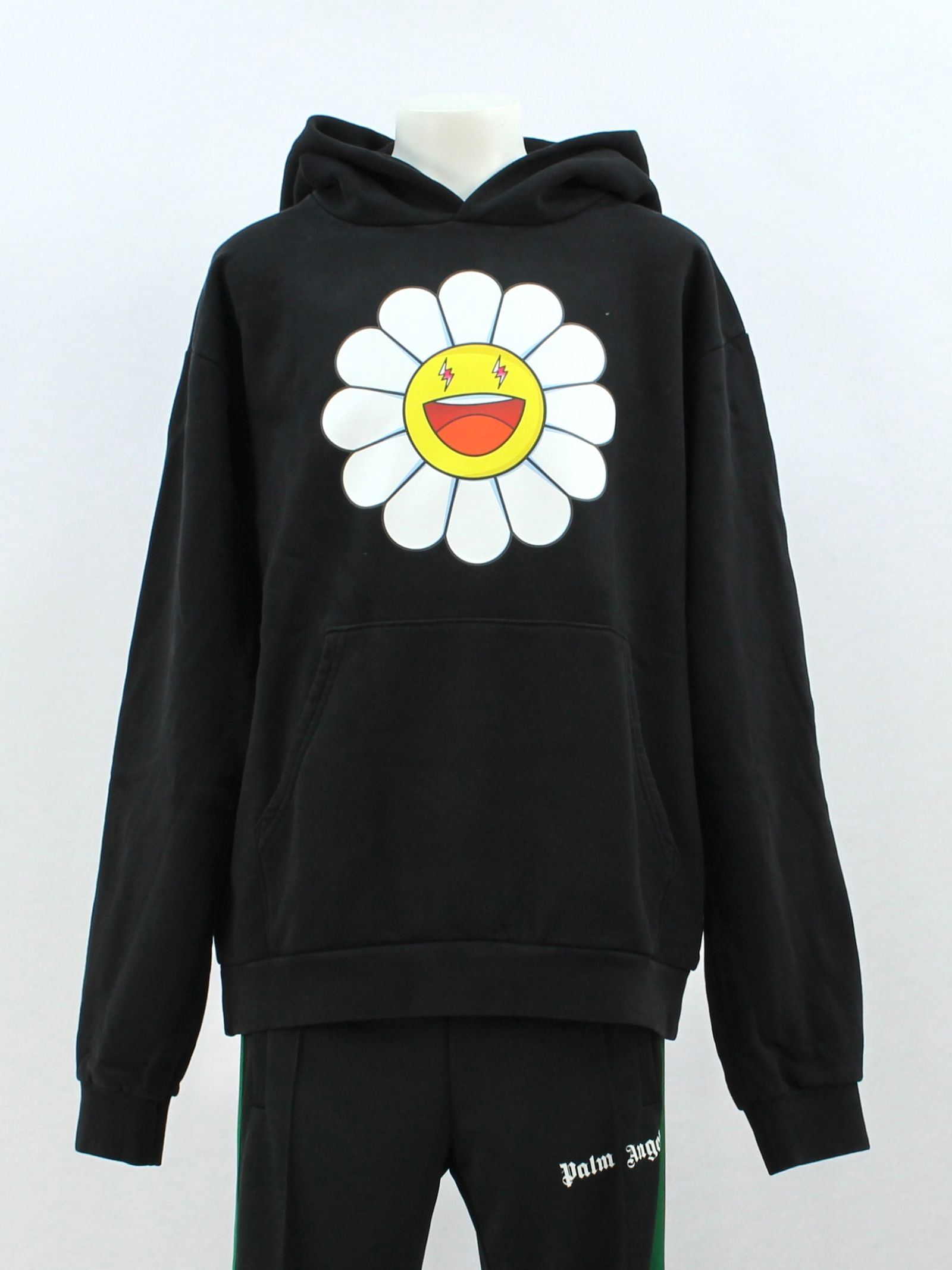 J・Balvin ジェイ バルヴィン パーカー 村上隆 Kaikai Kiki カイカイ キキ フラワースウェットパーカー Blanco Large Flower Hoodie 20AW ホワイト 白 XL トップス プルオーバー 長袖【メンズ】