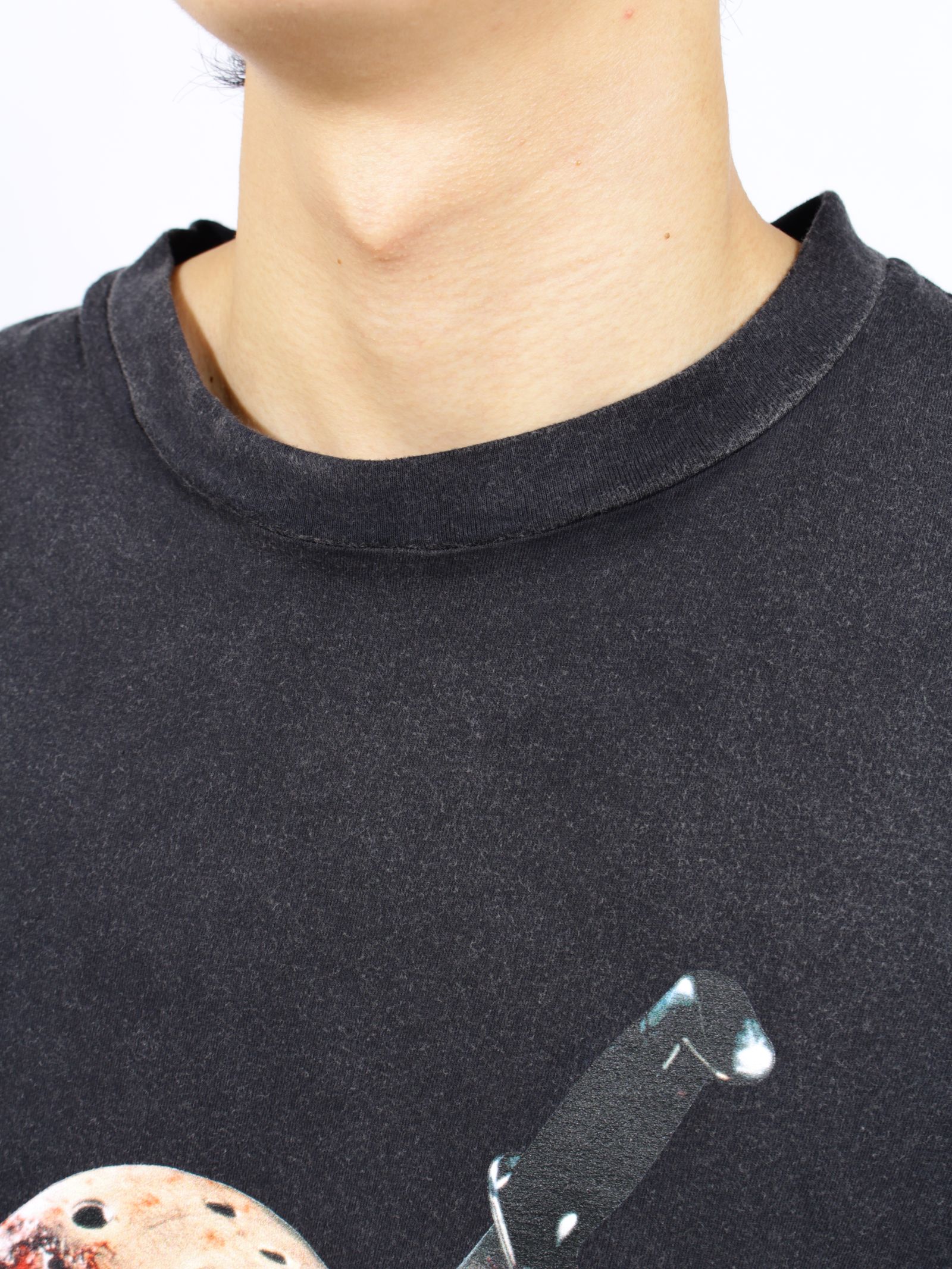 【13日の金曜日コラボ】ヴィンテージ エフェクト Tシャツ / x FRIDAY THE 13TH VINTAGE EFFECT T-SHIRT 01 / ブラック