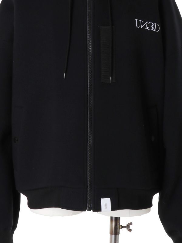 【26AW】 ミリタリー ジップ フーディー / MILITARY ZIP HOODIE / ブラック