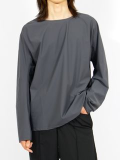 【26SS】ナイロン ロングスリーブ Tシャツ / LONG SLEEVE T-SHIRTS NYLON / ダークグレー