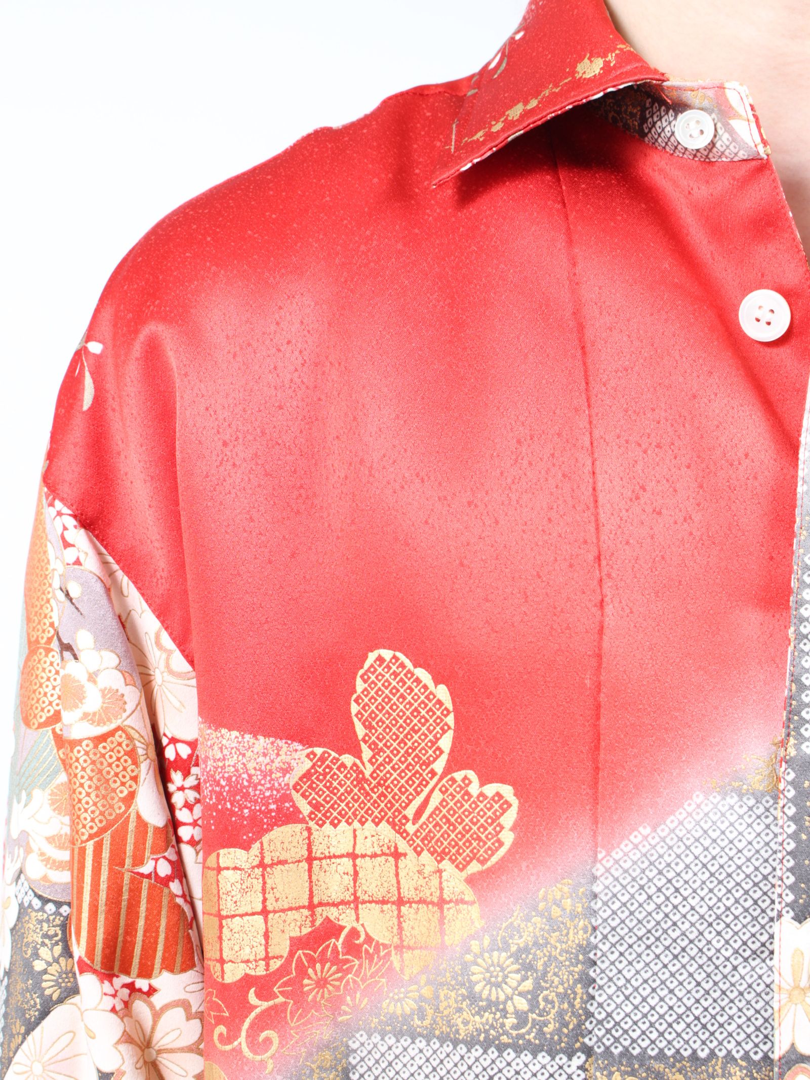 【24AW】パッディド ハワイアン シャツ / PADDED HAWAIAN SHIRT / レッド